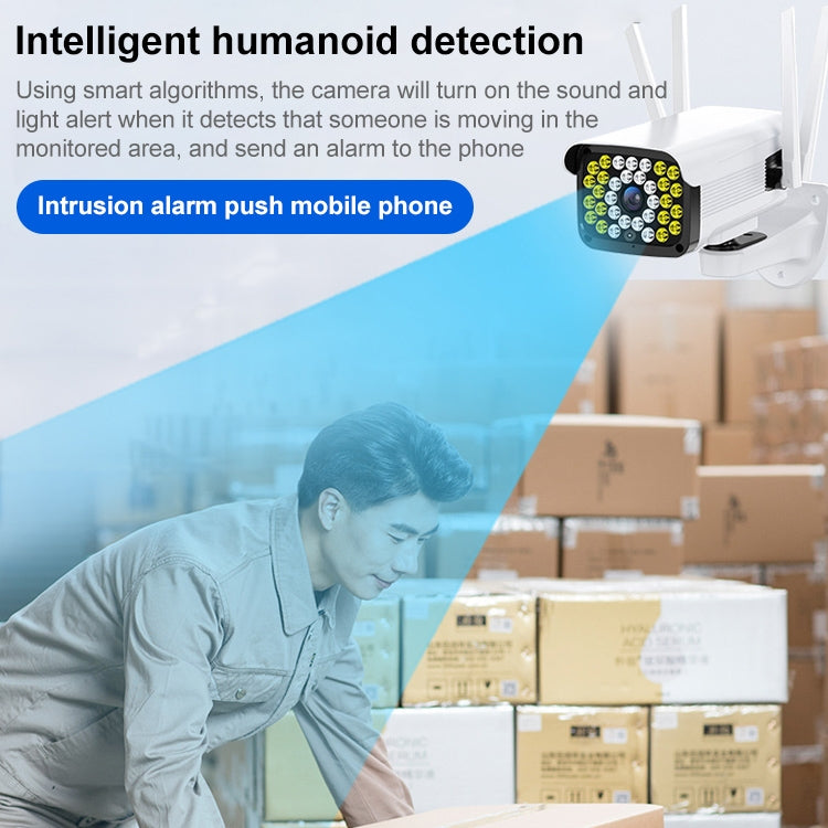 Difang DF-36Q Outdoor HD Surveillance IP Camera, Support Voice Intercom & Night Vision & Human Figure Detection & TF Card, WiFi + HD PTZ Rotation, US Plug, WiFi + HD PTZ Rotation Difang DF-36Q Outdoor HD Surveillance IP Camera, Support Voice Intercom & Night Vision & Human Figure Detection & TF Card, WiFi + HD PTZ Rotation, US Plug, WiFi + HD PTZ Rotation